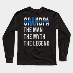 Grand Father Finnish Grandpa The Man The Myth The Legend - Gift for Finnish Dad With Roots From  Finland Long Sleeve T-Shirt